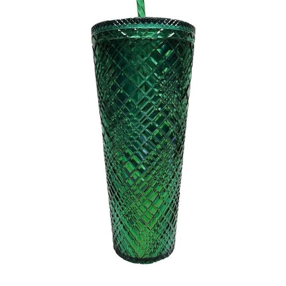 Starbucks Travel Drinkware, 2021 Jewel-Cut Tumbler Cup With Lid & Straw, 24oz - Picture 8 of 10